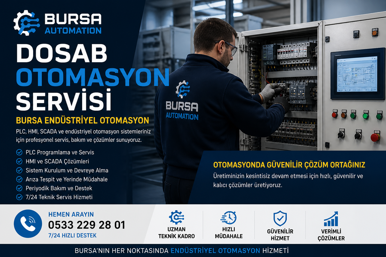 DOSAB Otomasyon Servisi | Bursa Endüstriyel Otomasyon
