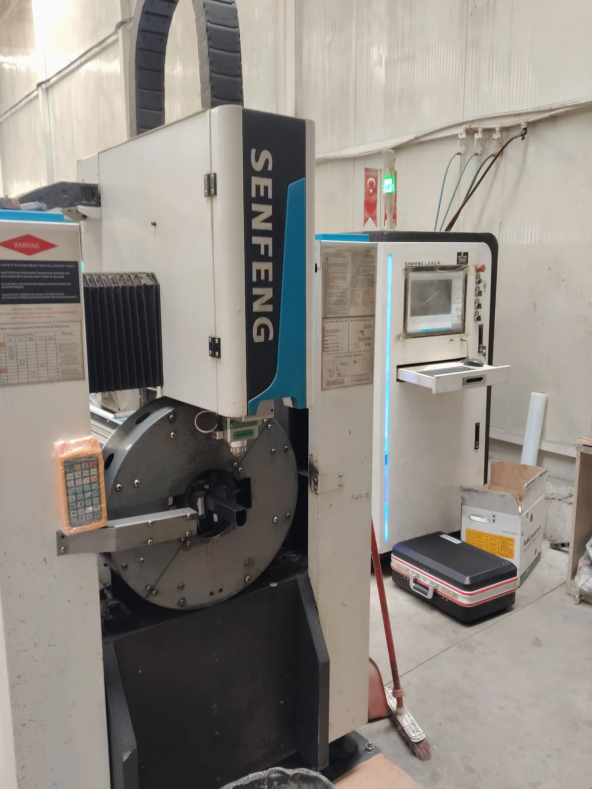 Senfeng Fiber Lazer Servisi gerçek Bursa Automation saha çalışması